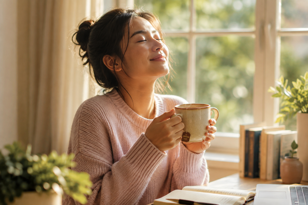Sikap self-compassion yang suportif membantu meredakan rasa takut gagal saat menyelesaikan karya.